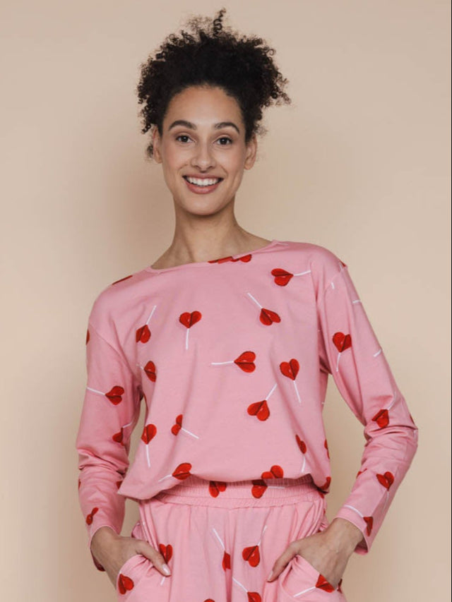 Lollipop Love Long Sleeve T-shirt Dames