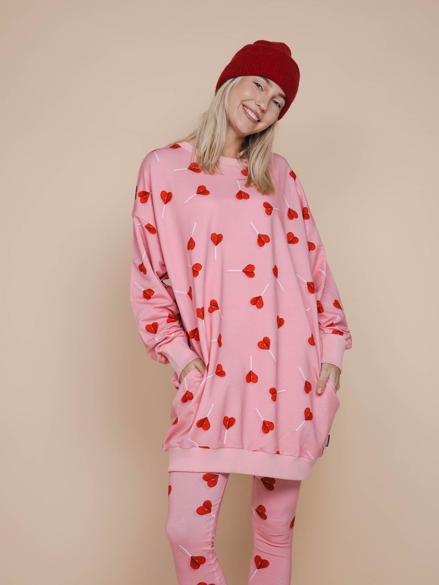 Lollipop Love Sweater Dress en Legging set Dames - SNURK
