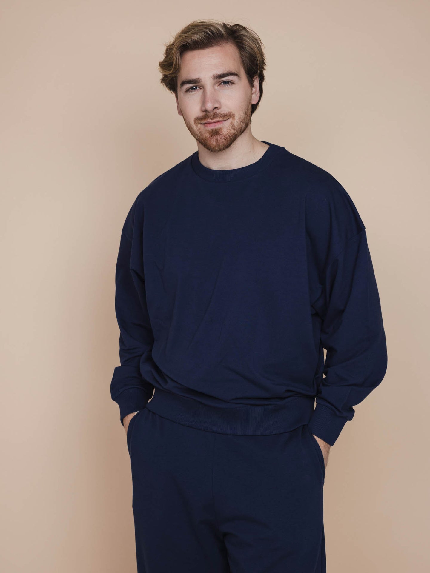 Slow Navy Sweater en Broek set Unisex - SNURK