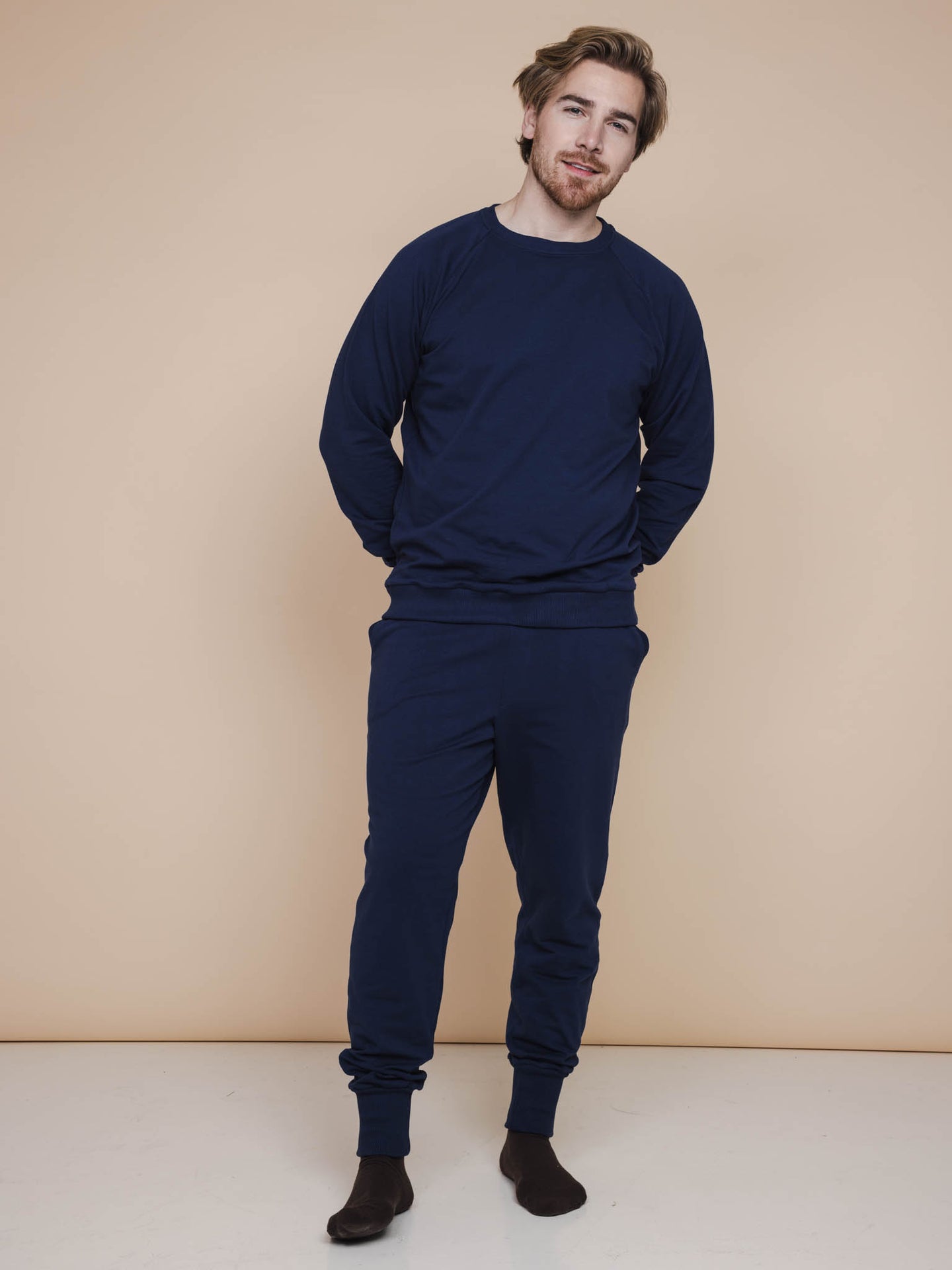 Slow Navy Sweater Heren - SNURK