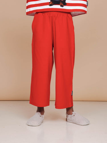 Coral Red weite Hose Kids
