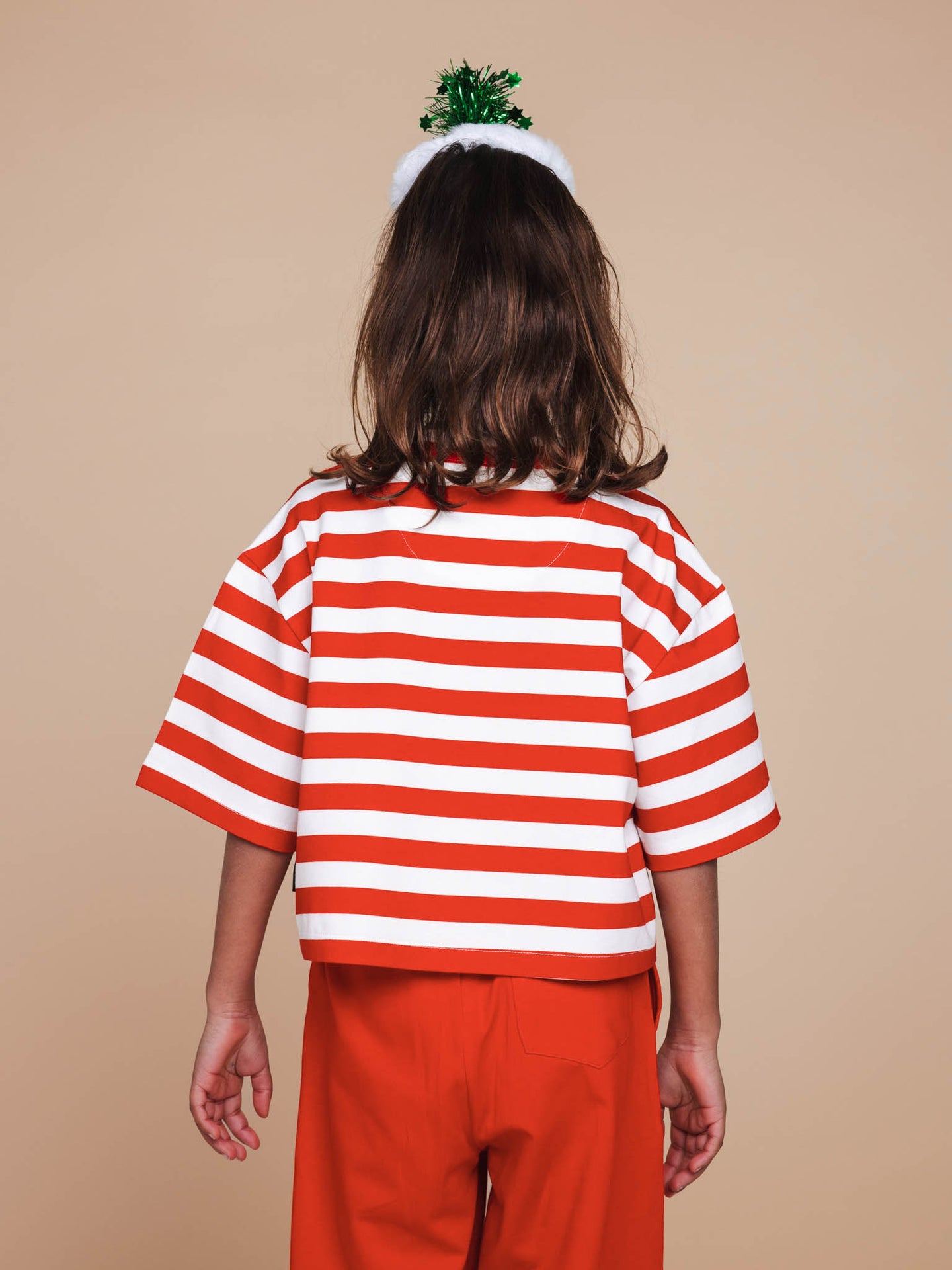 Pierre Xmas Cropped T-shirt en Wijde broek set Kids - SNURK