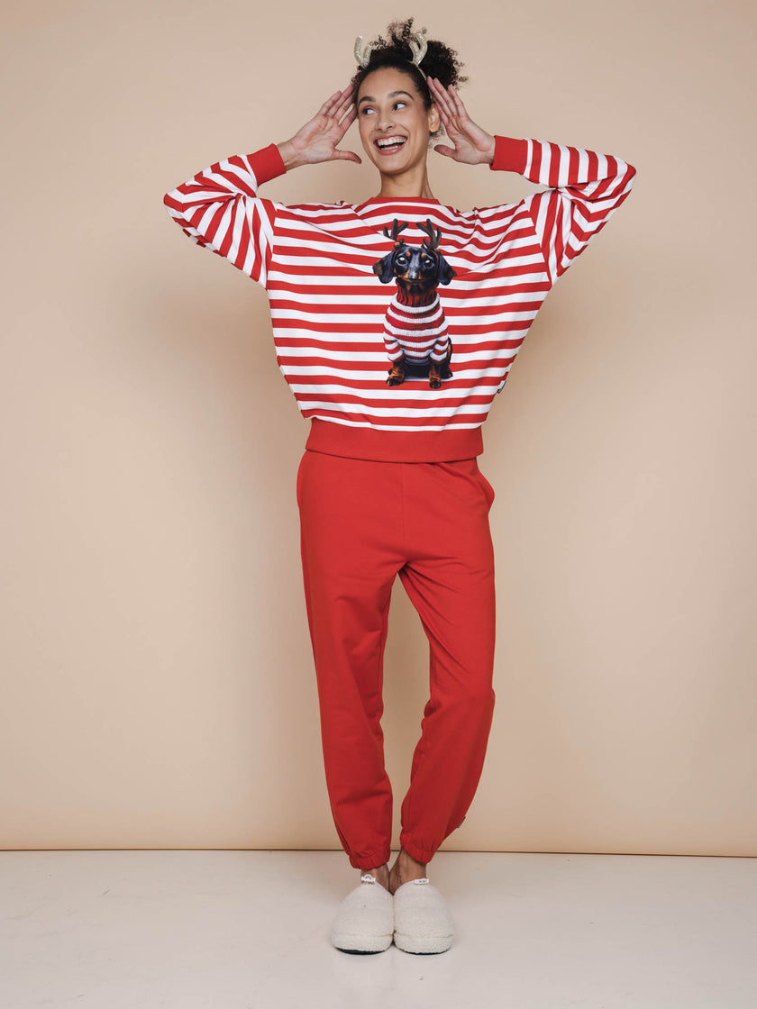 Coral Red Hose Relaxed