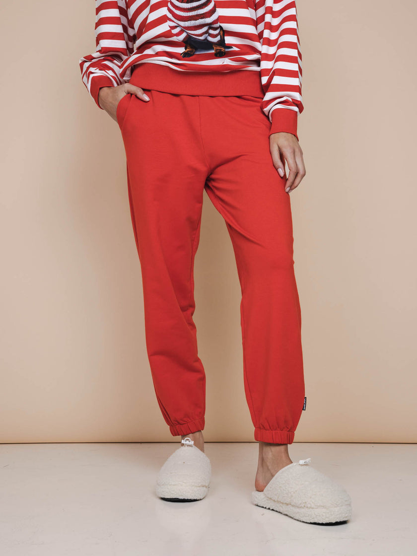 Coral Red Hose Relaxed