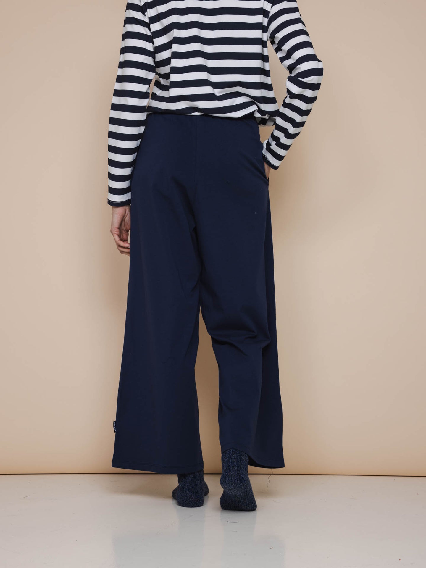 Navy Wijde broek Dames - SNURK