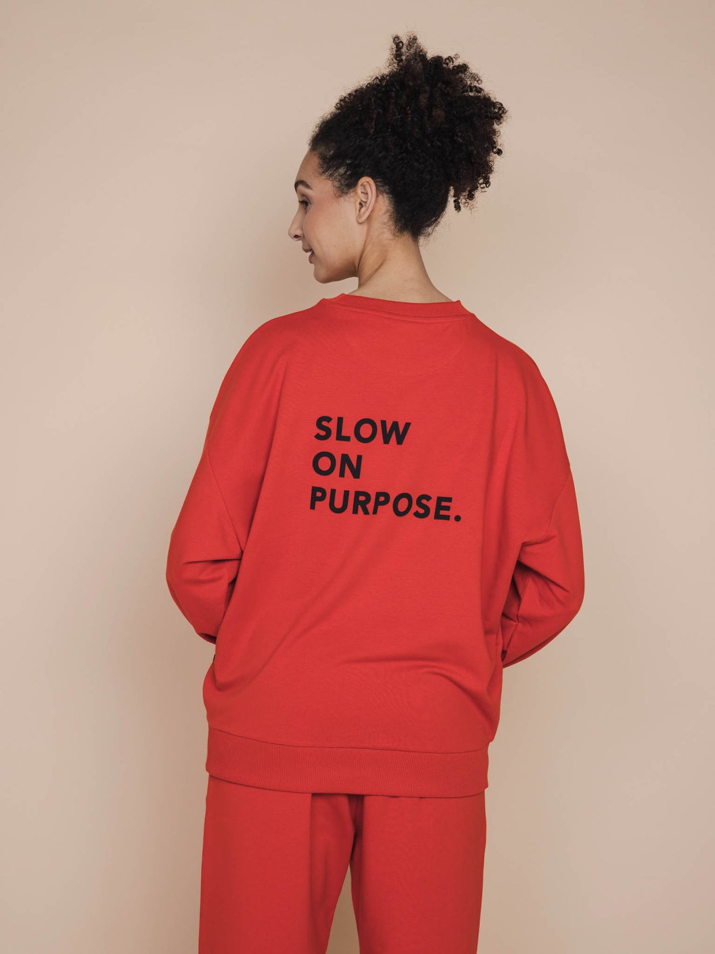 Slow Red Sweater en Broek set Unisex - SNURK