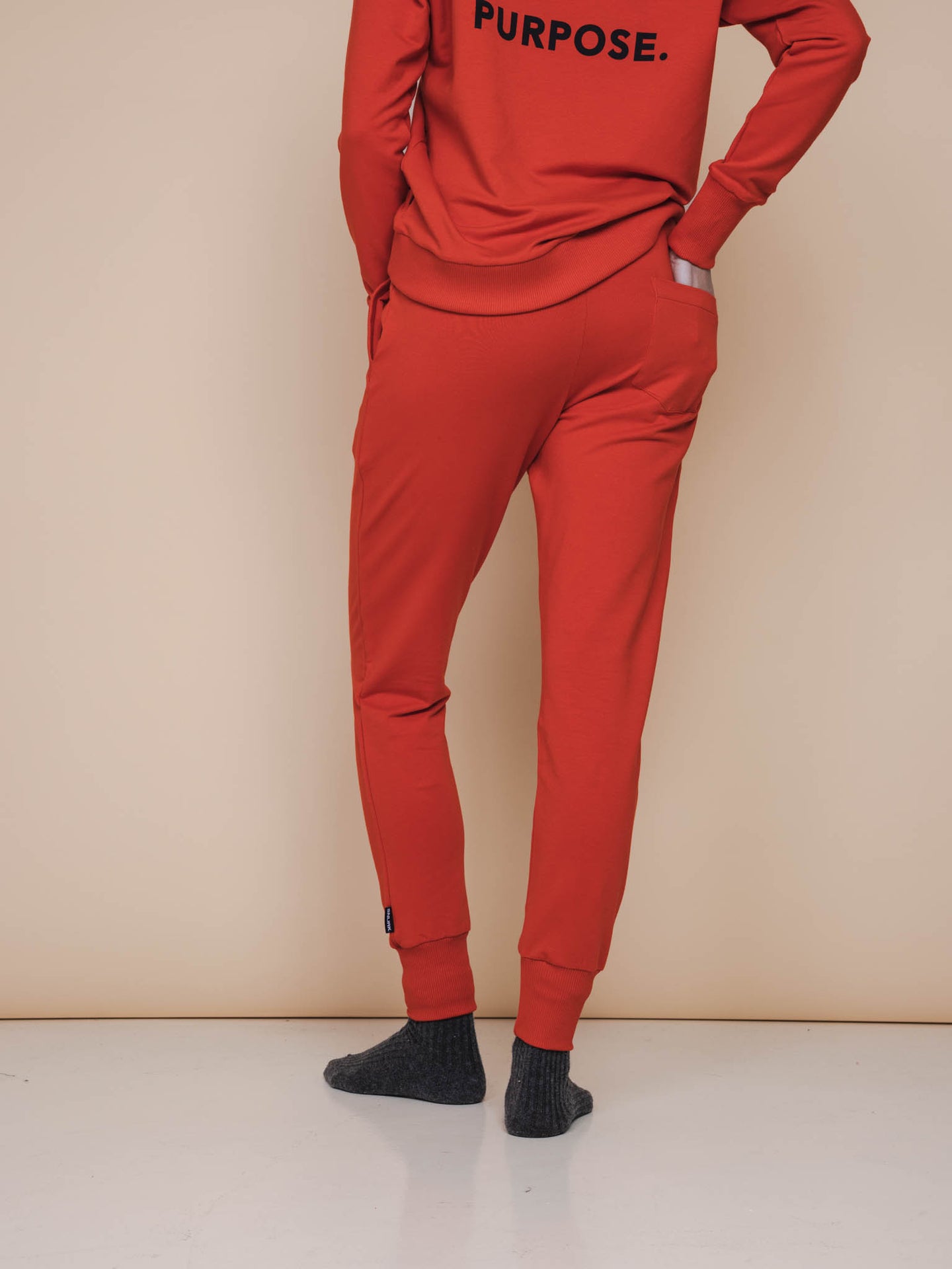 Slow Red Sweater en Broek set Dames - SNURK