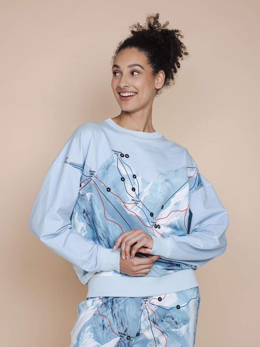 Ski Map Sweater Unisex