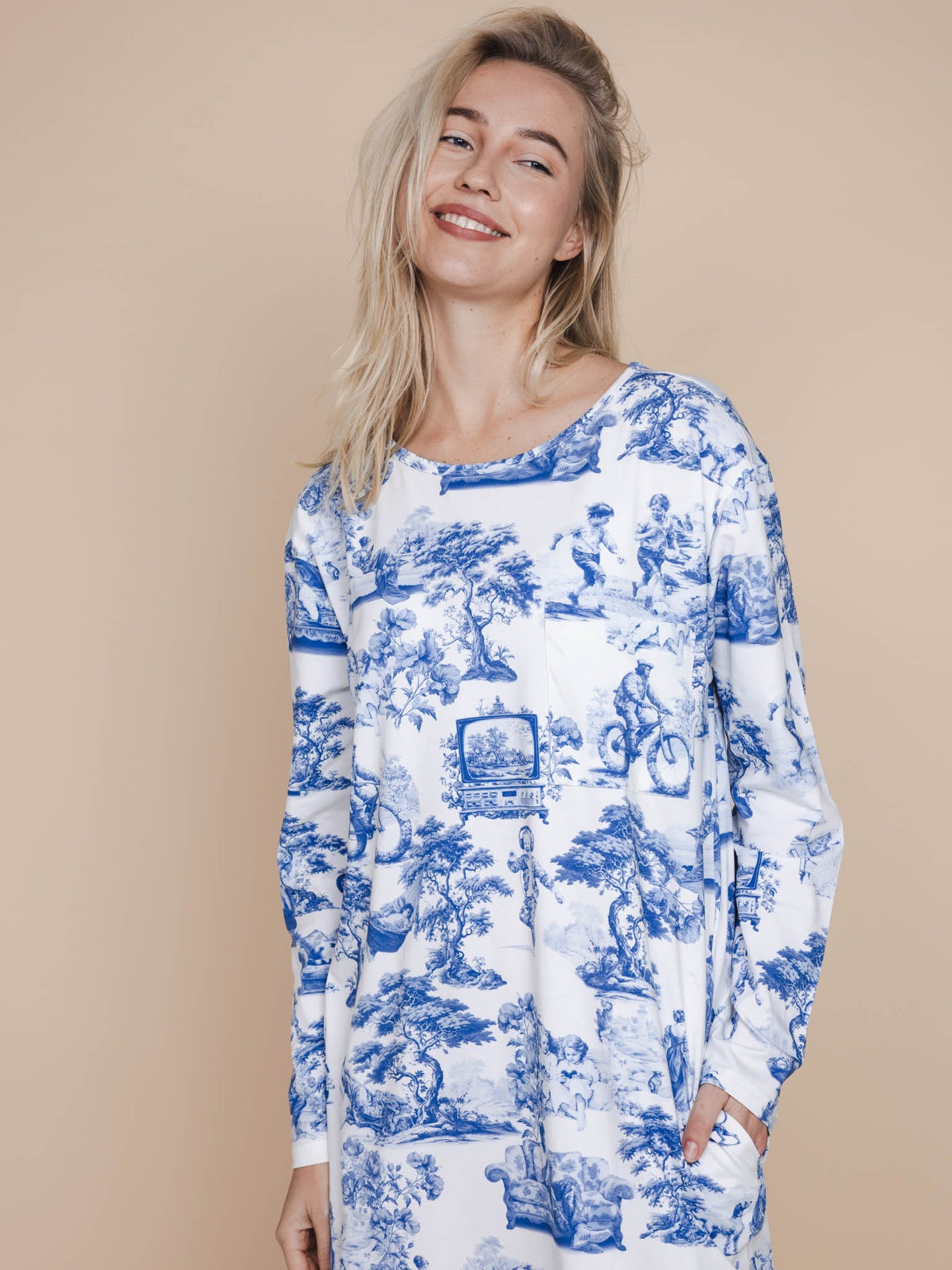 Toile De Modern Joy Long Sleeve Dress Dames - SNURK
