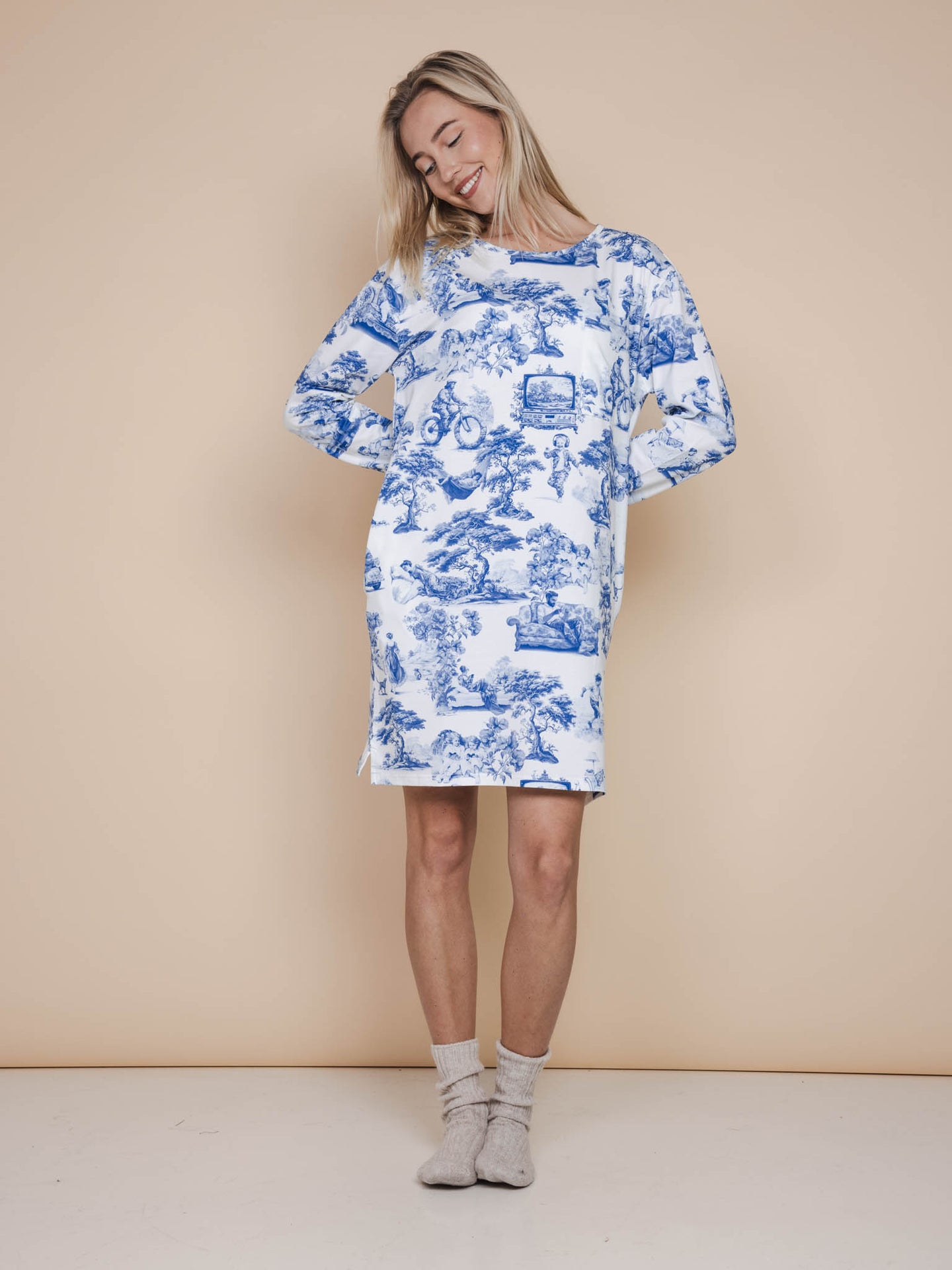 Toile De Modern Joy Long Sleeve Dress Dames - SNURK