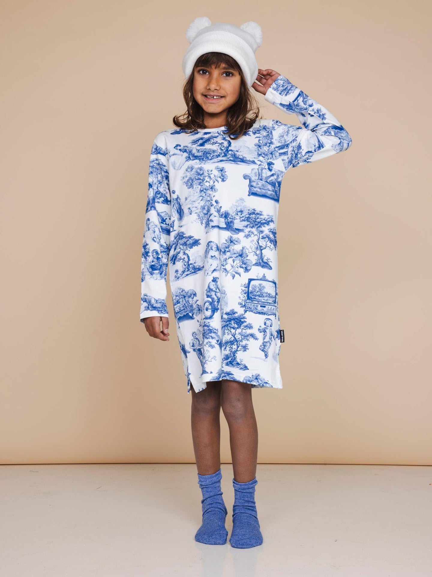 Toile De Modern Joy Long Sleeve Dress Kids