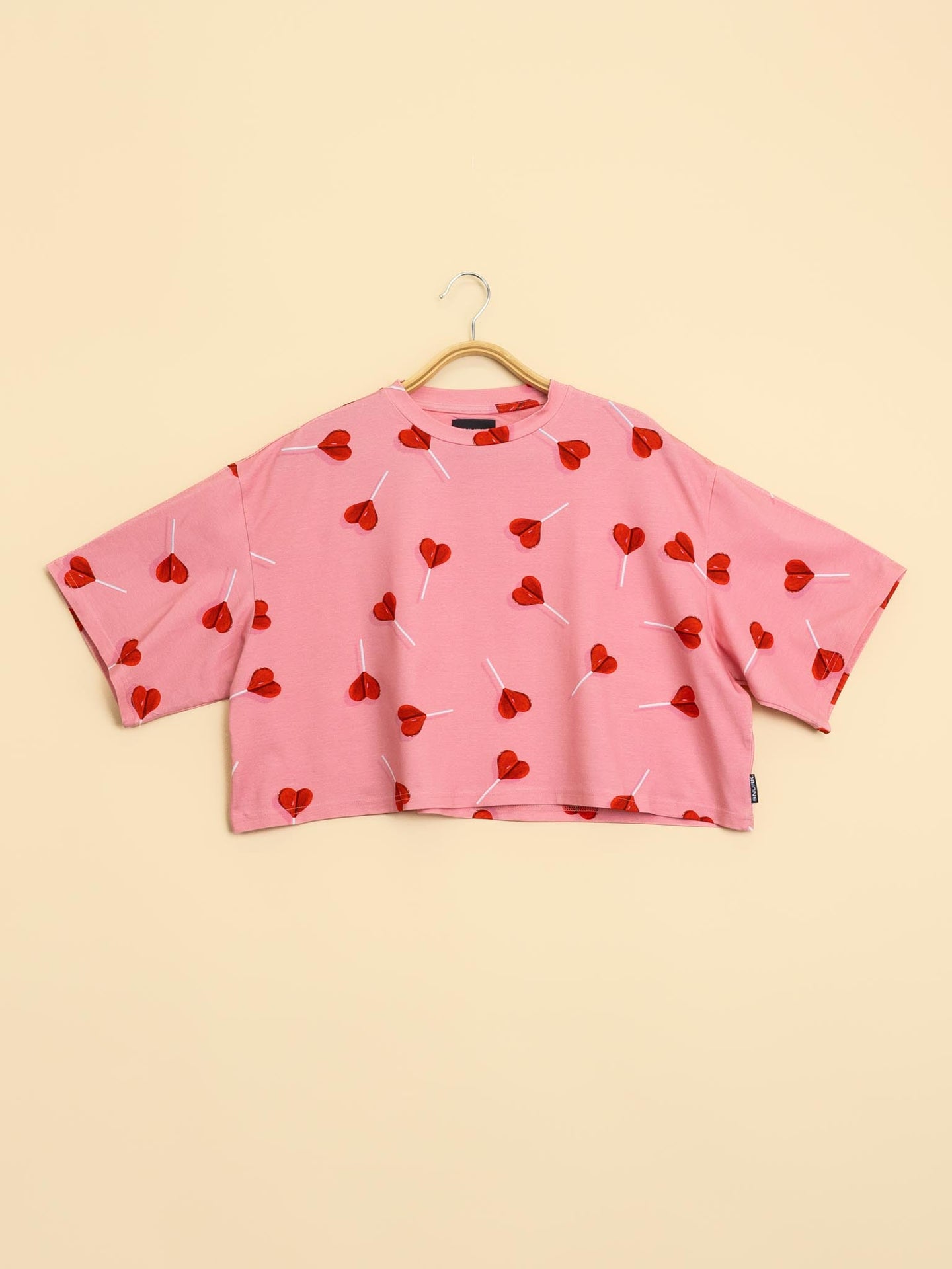 Lollipop Love Cropped T-shirt Dames - SNURK