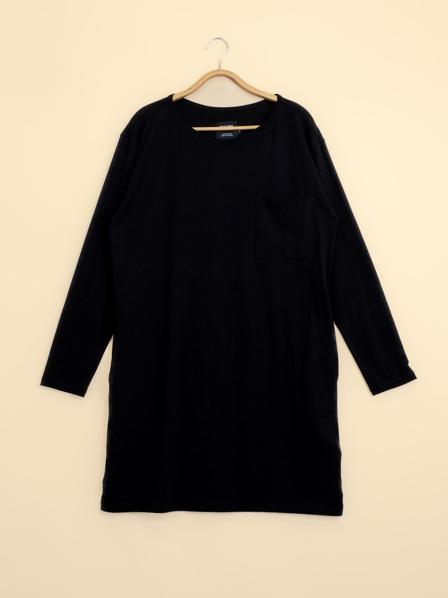 Slow Black Long Sleeve Dress Dames - SNURK