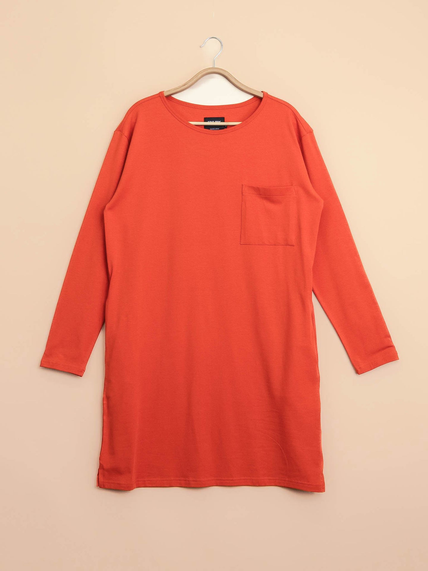 Red Long Sleeve Dress Dames - SNURK