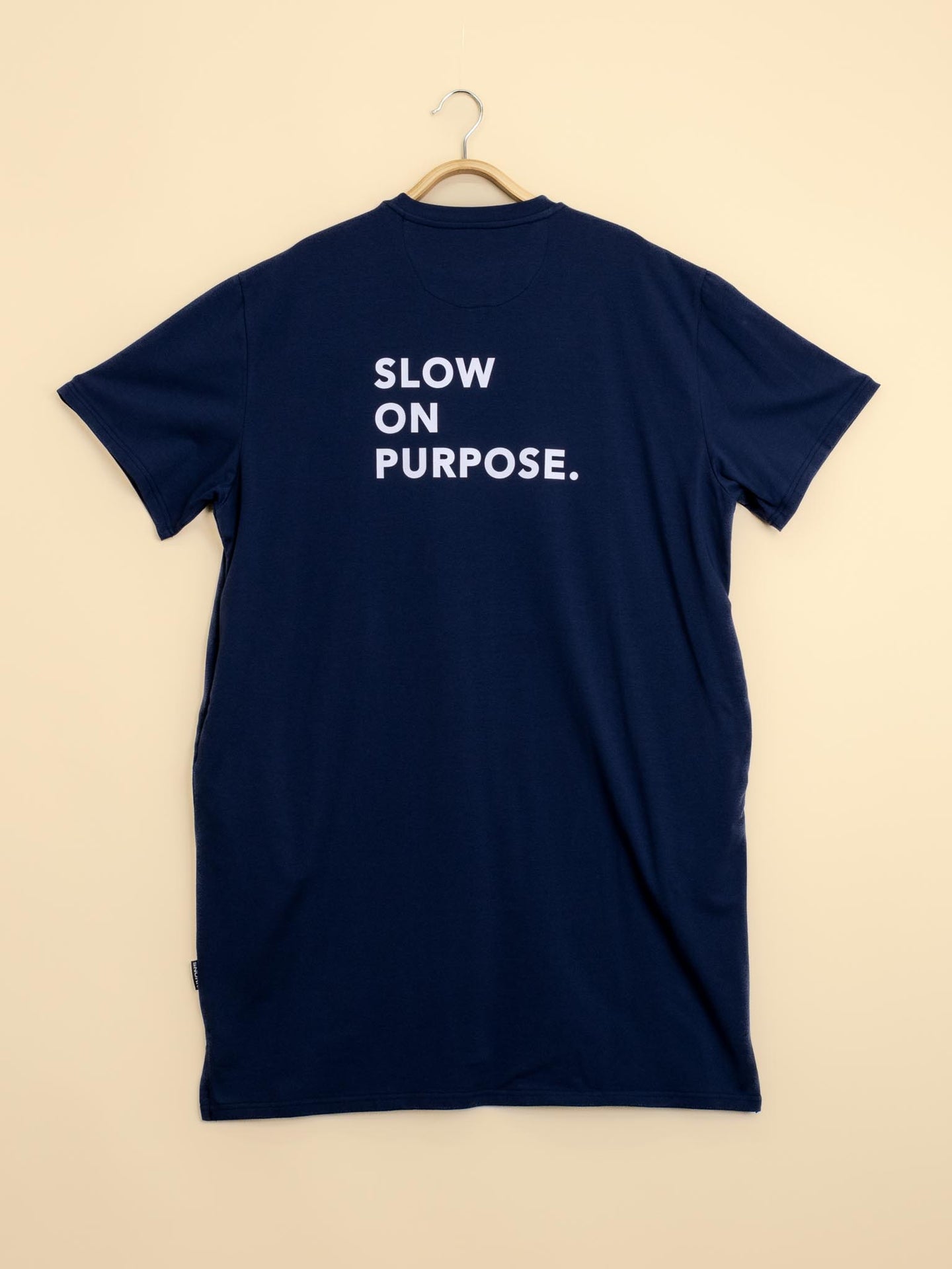 Navy Relaxed Tee Dress Dames - SNURK