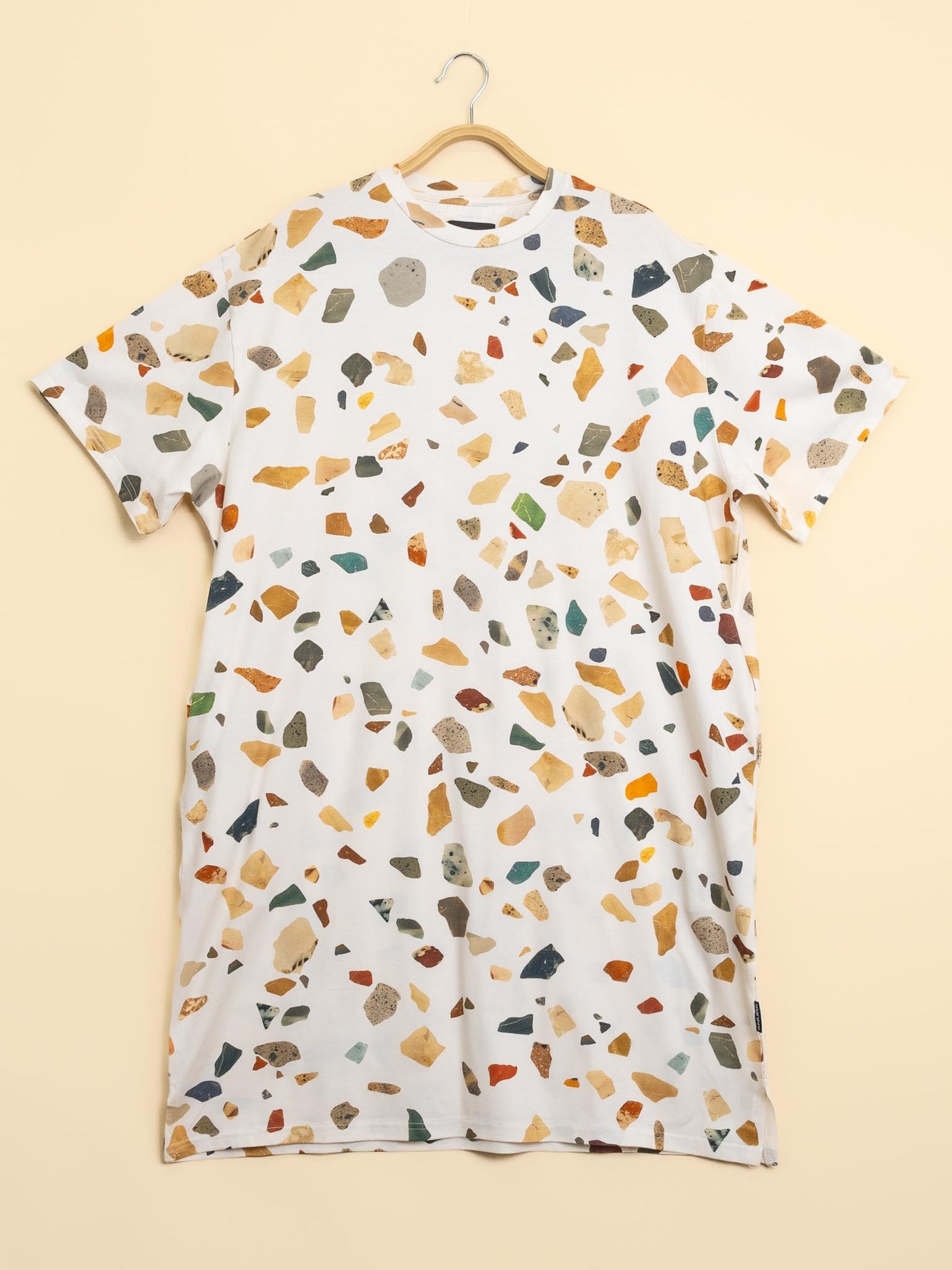 Terrazzo Relaxed Tee Dress Dames - SNURK