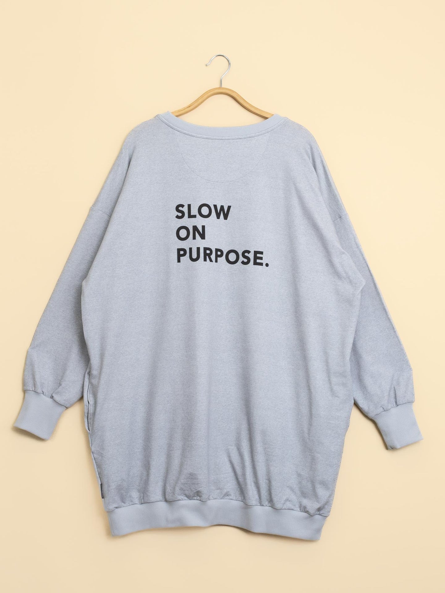 Slow Grey Sweater Dress Dames - SNURK