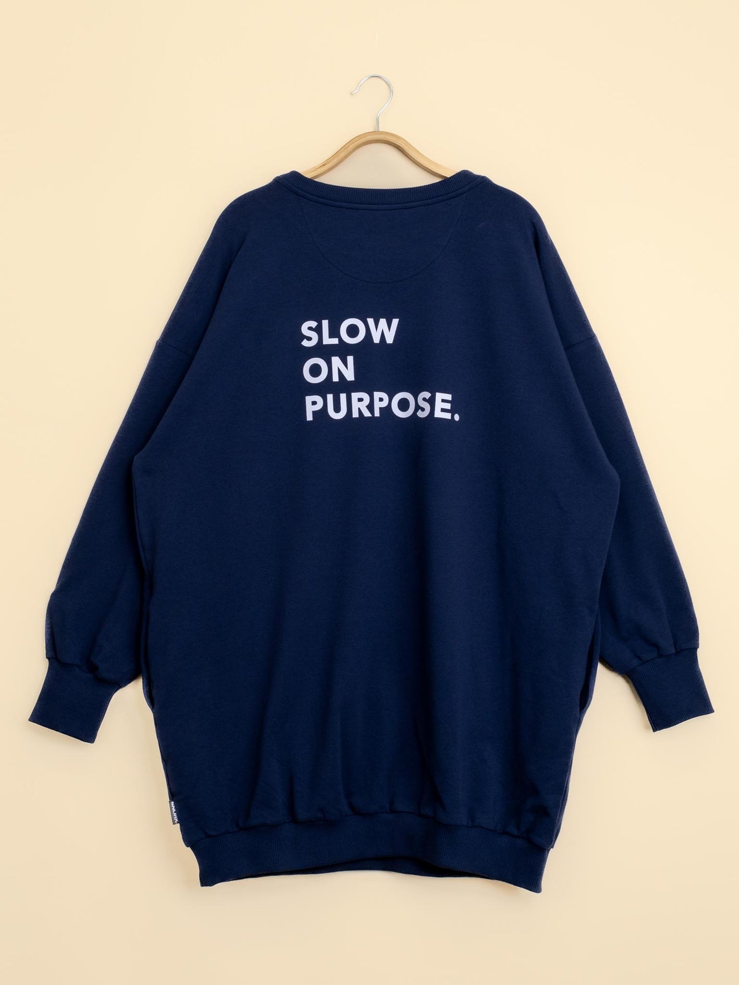 Navy Sweater Dress Dames - SNURK