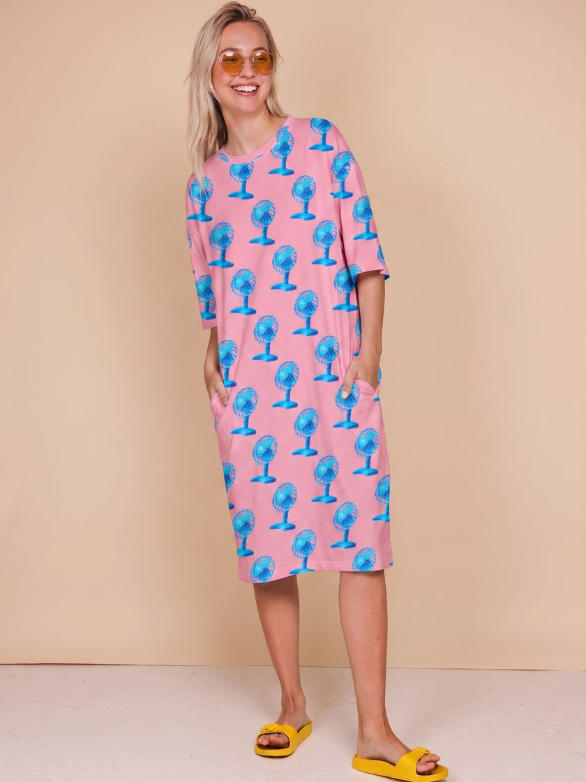 Fan-Tastic Relaxed Tee Dress Dames
