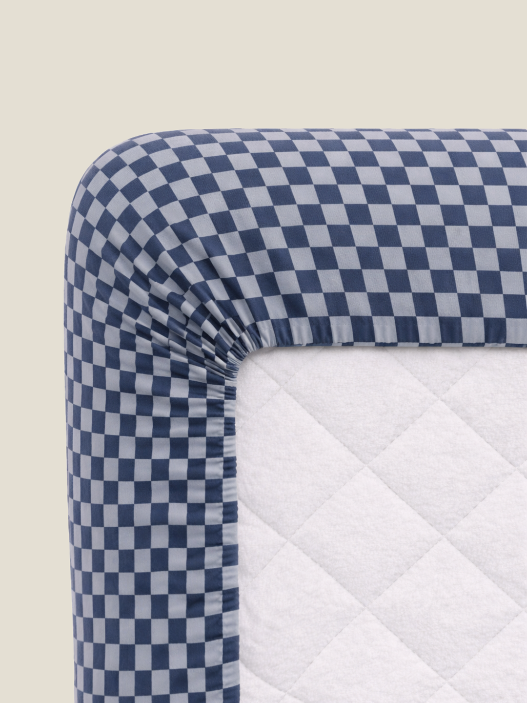 Check Double Blue hoeslaken - SNURK