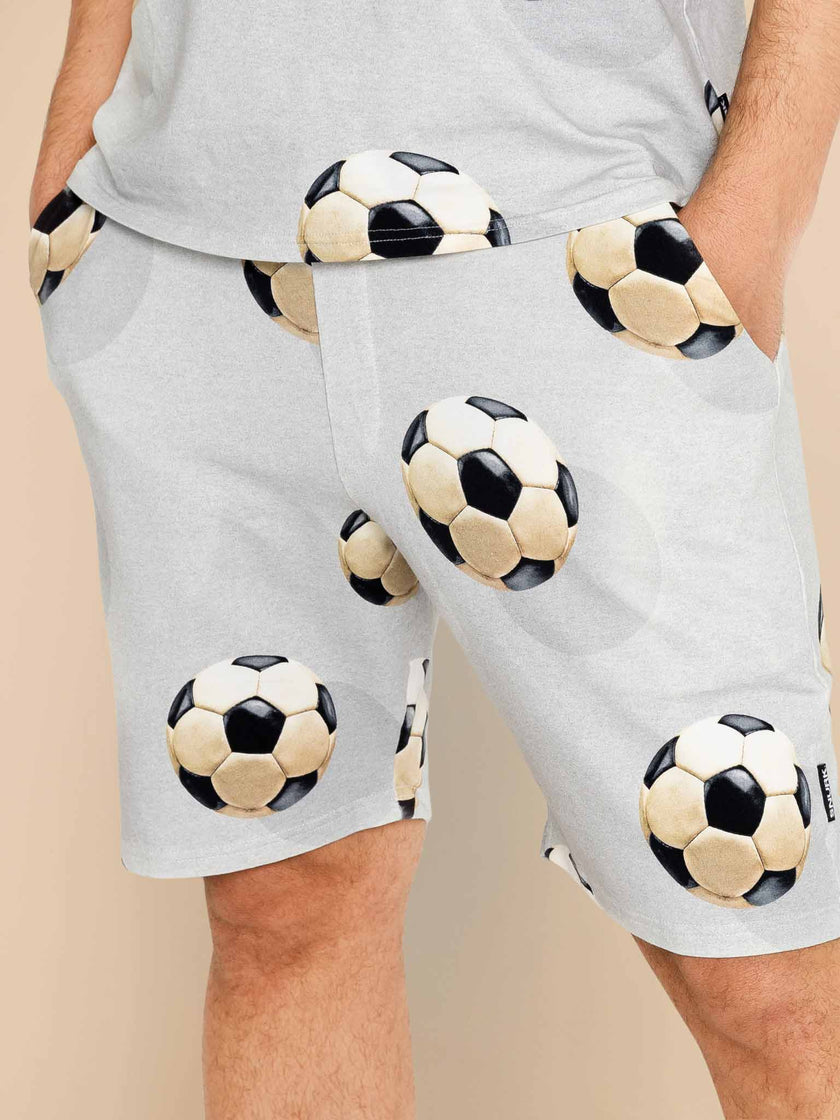 Fussball Grey Shorts Heren