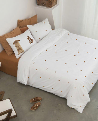 Furry Friends duvet cover set flannel