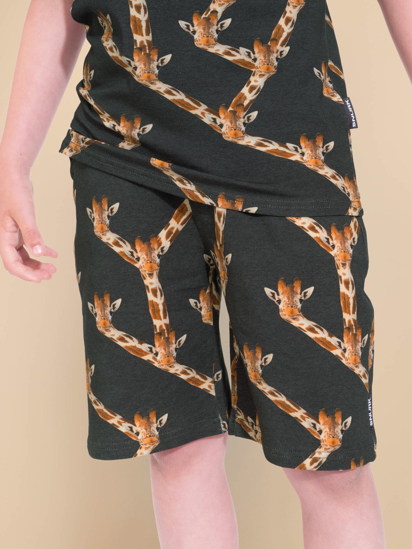 Giraffe Black Shorts Kids