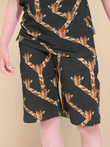 Giraffe Black Shorts Kids