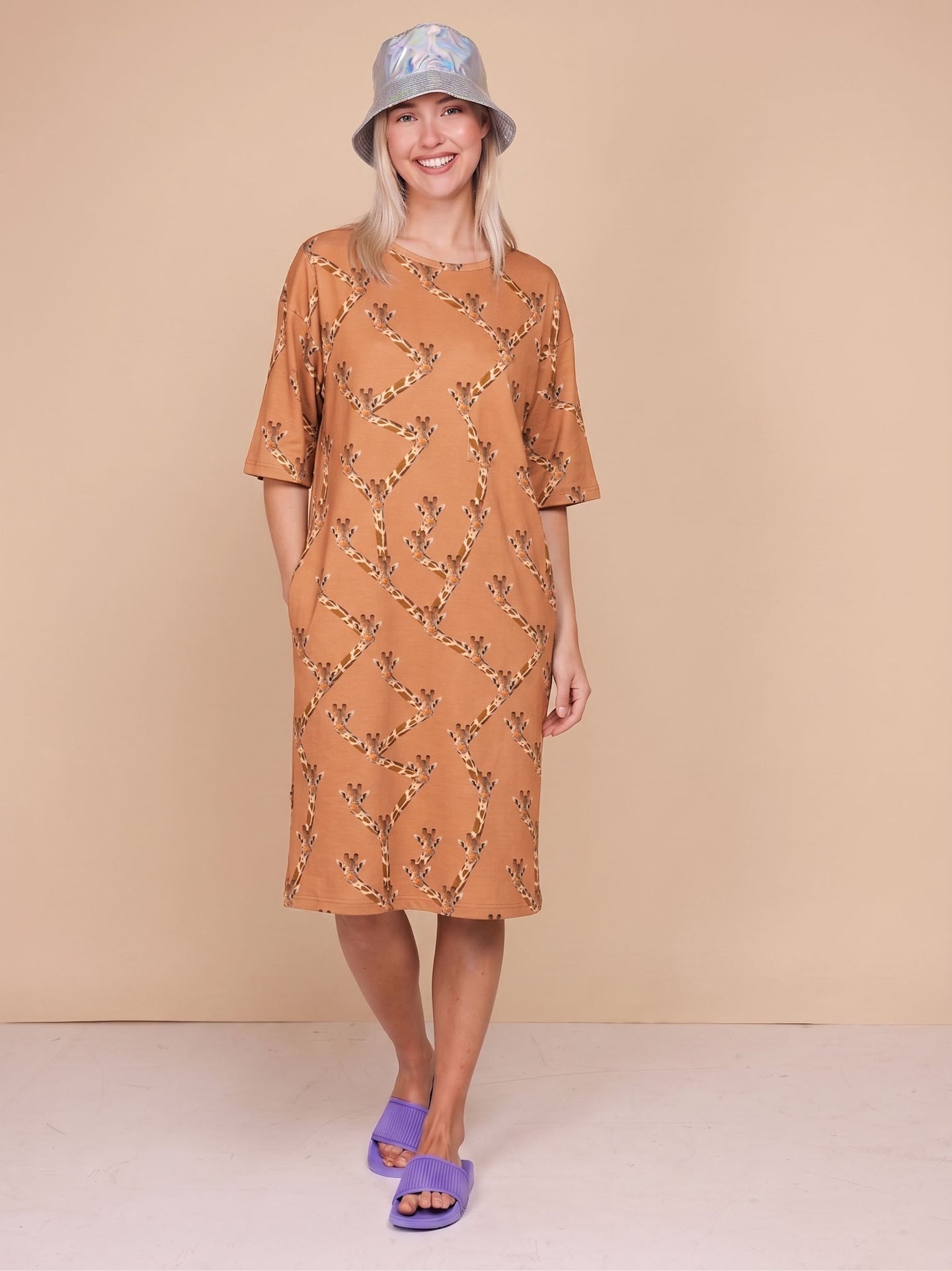 Eggs Navy Relaxed Tee Dress Women