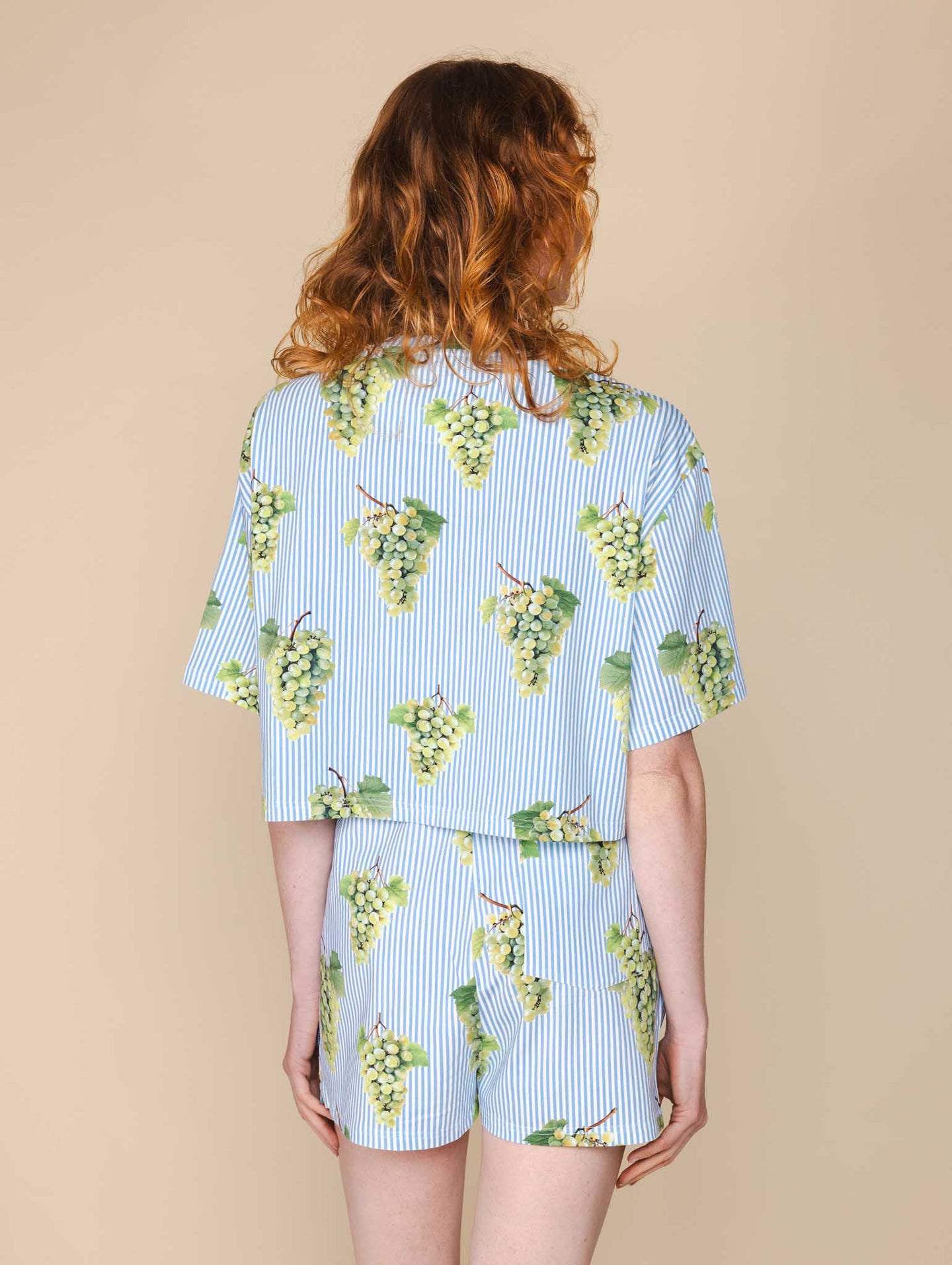 Grapes Cropped T-shirt en Shorts set Dames - SNURK