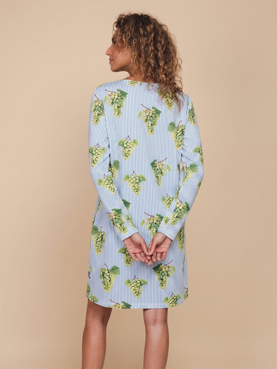 Grapes Long Sleeve Dress Women
