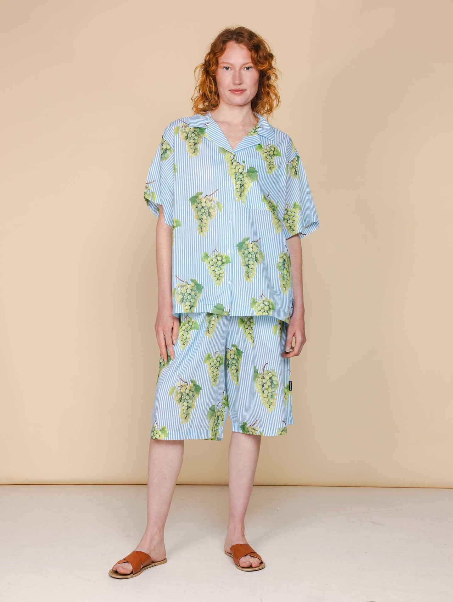 Grapes Button Up Blouse