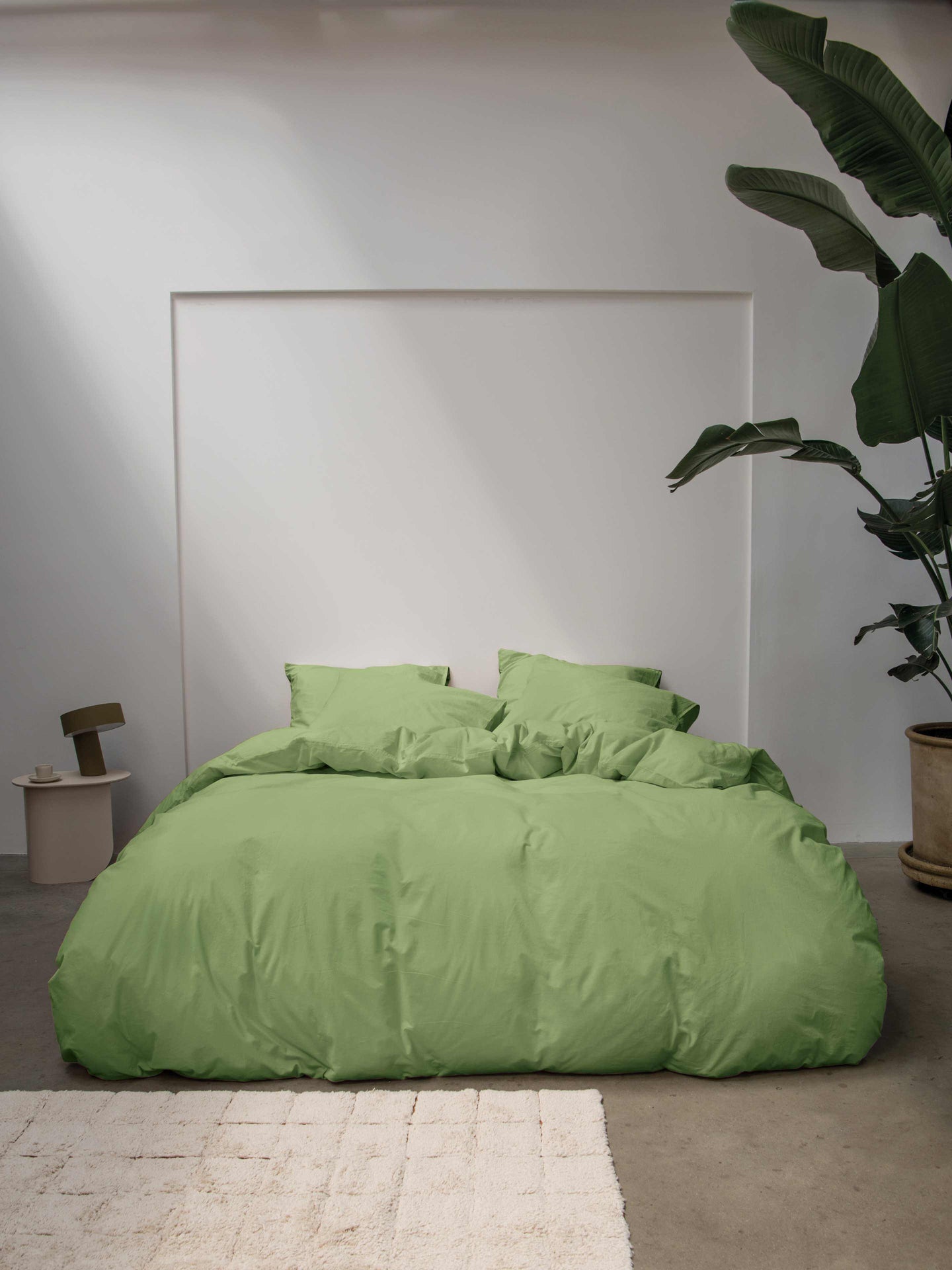 Green pillowcase