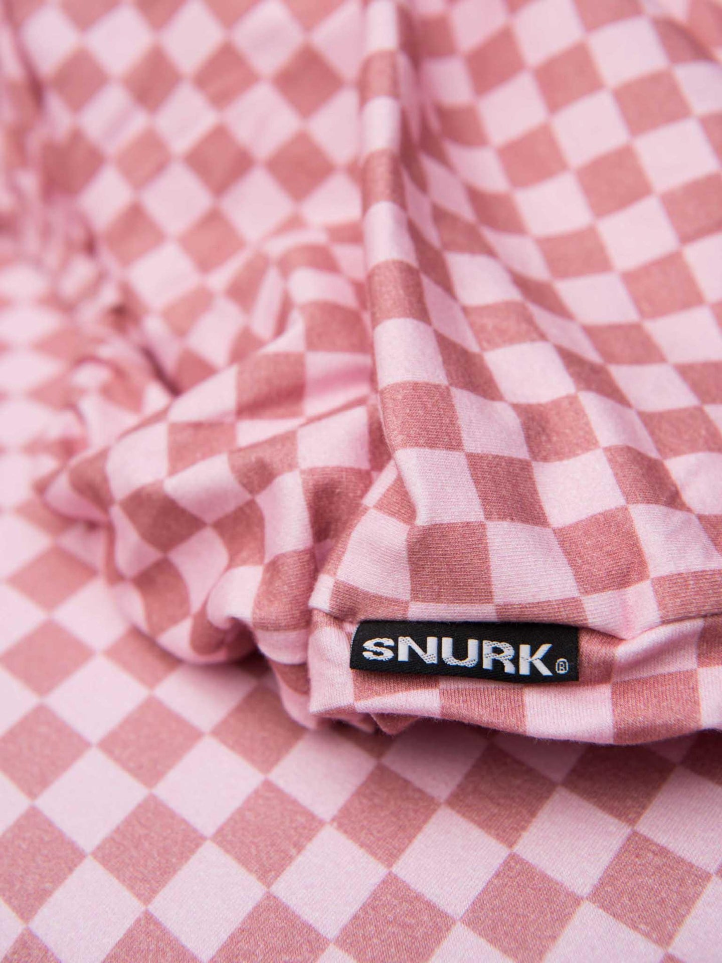 Check Double Pink hoeslaken - SNURK