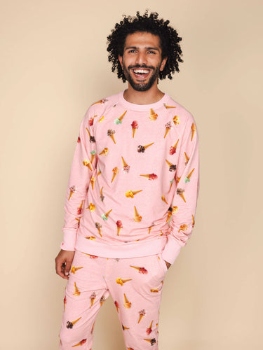 Ice Cream Cones Sweater Heren