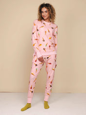 Ice Cream Cones Sweater en Broek set Dames