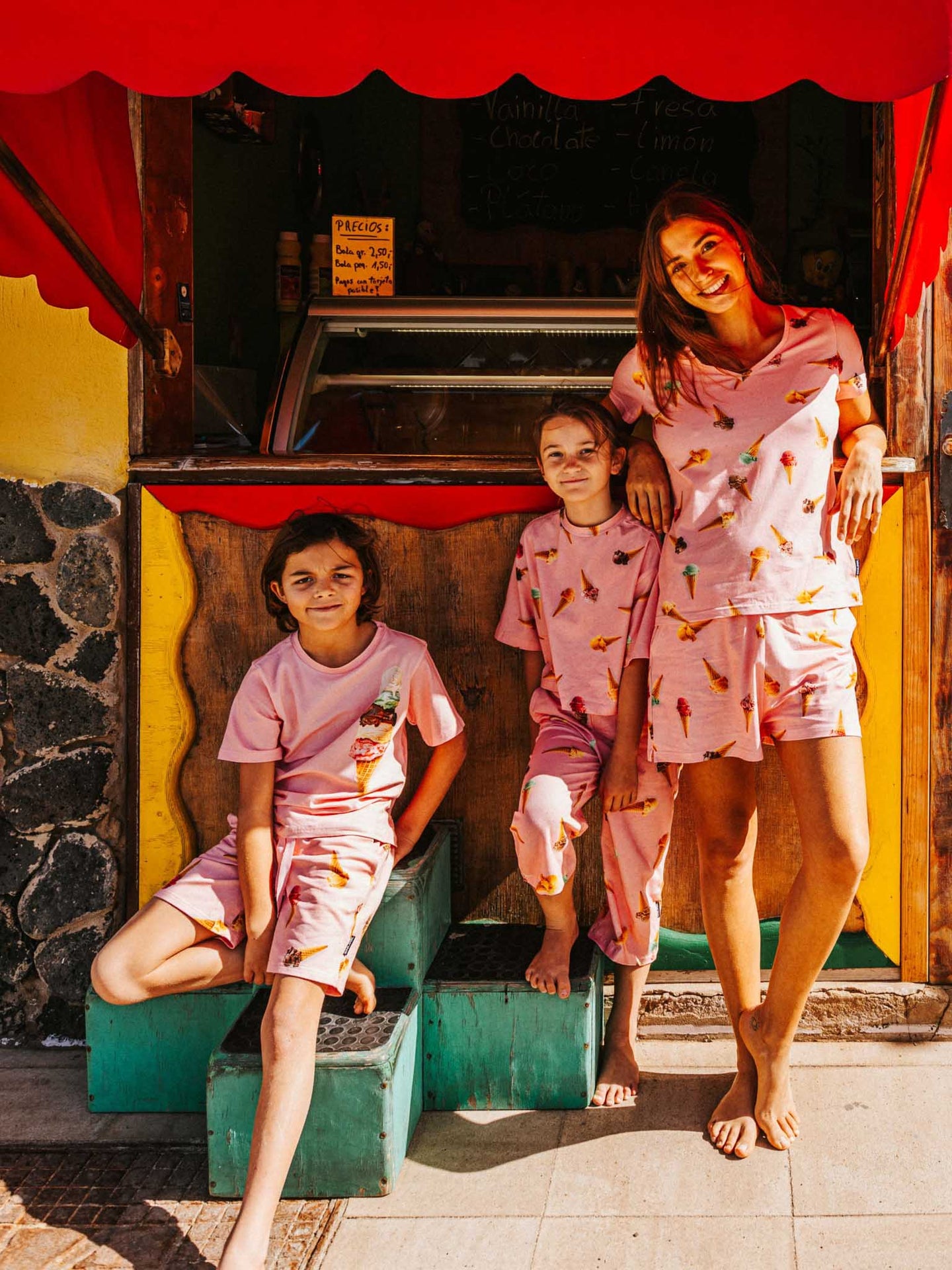 Ice Cream Cones T-shirt en Shorts set Kids