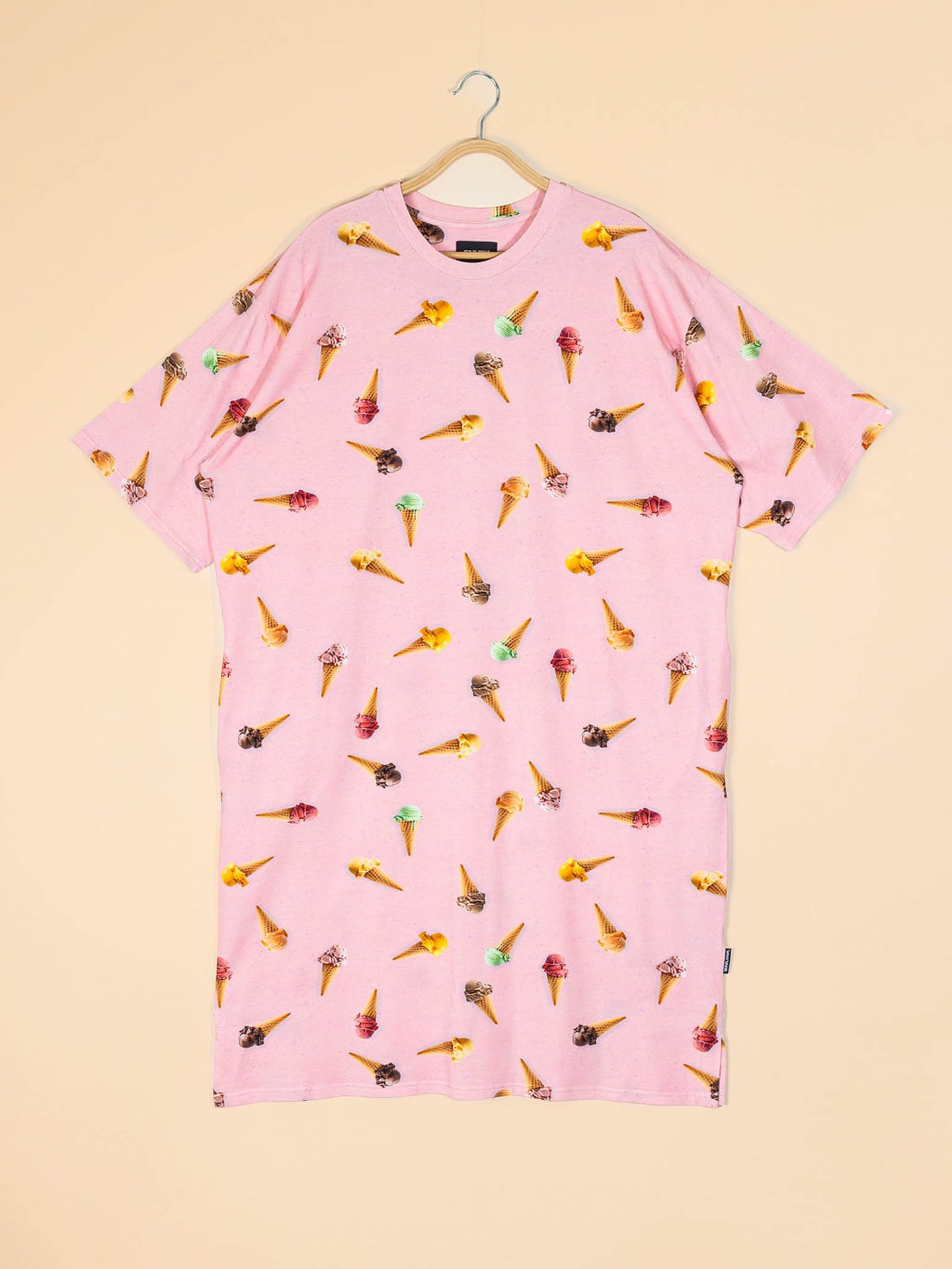 Ice Cream Cones Relaxed Tee Dress Dames - SNURK