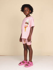 Ice Cream Cones T-shirt en Bikershorts set Kids