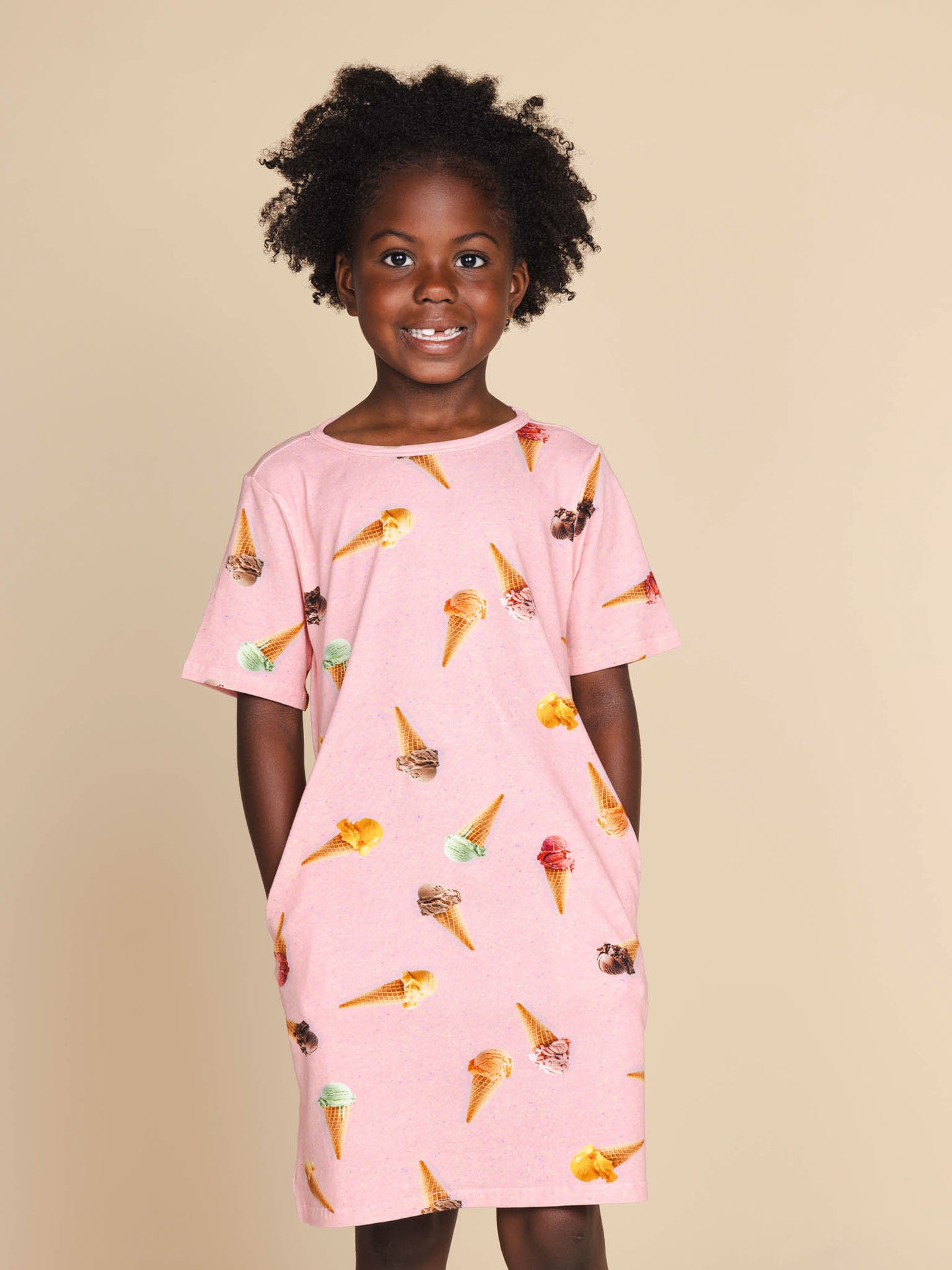 Ice Cream Cones T-shirt Dress Kids - SNURK