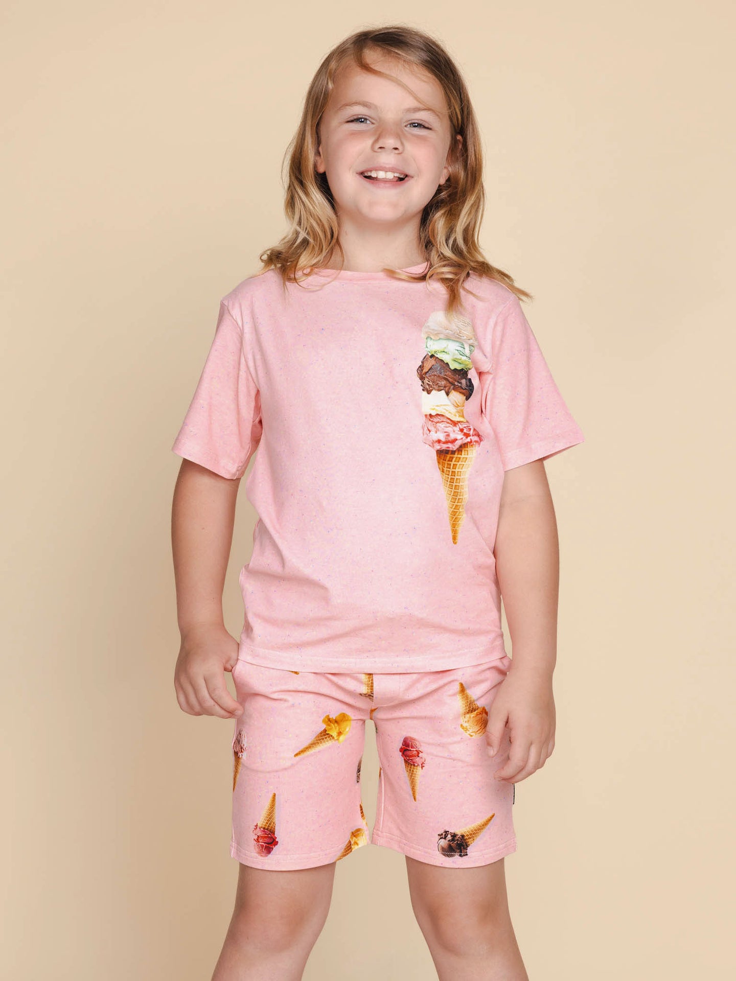Ice Cream Cones T-shirt en Shorts set Kids - SNURK