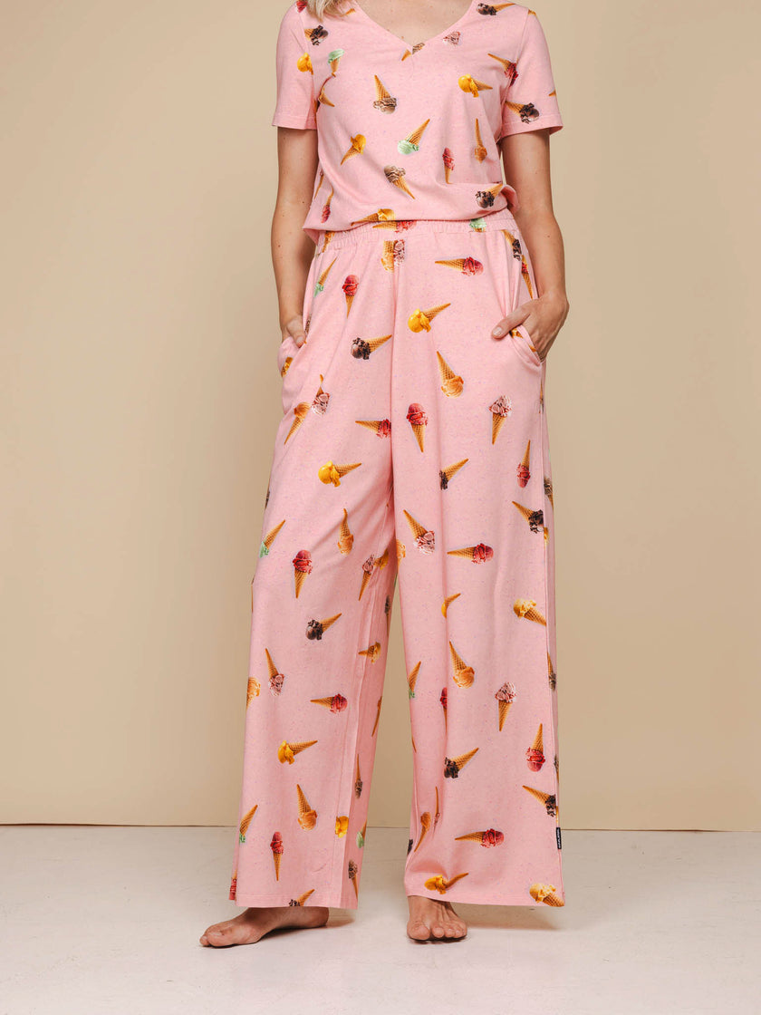 Ice Cream Cones Wijde broek Dames