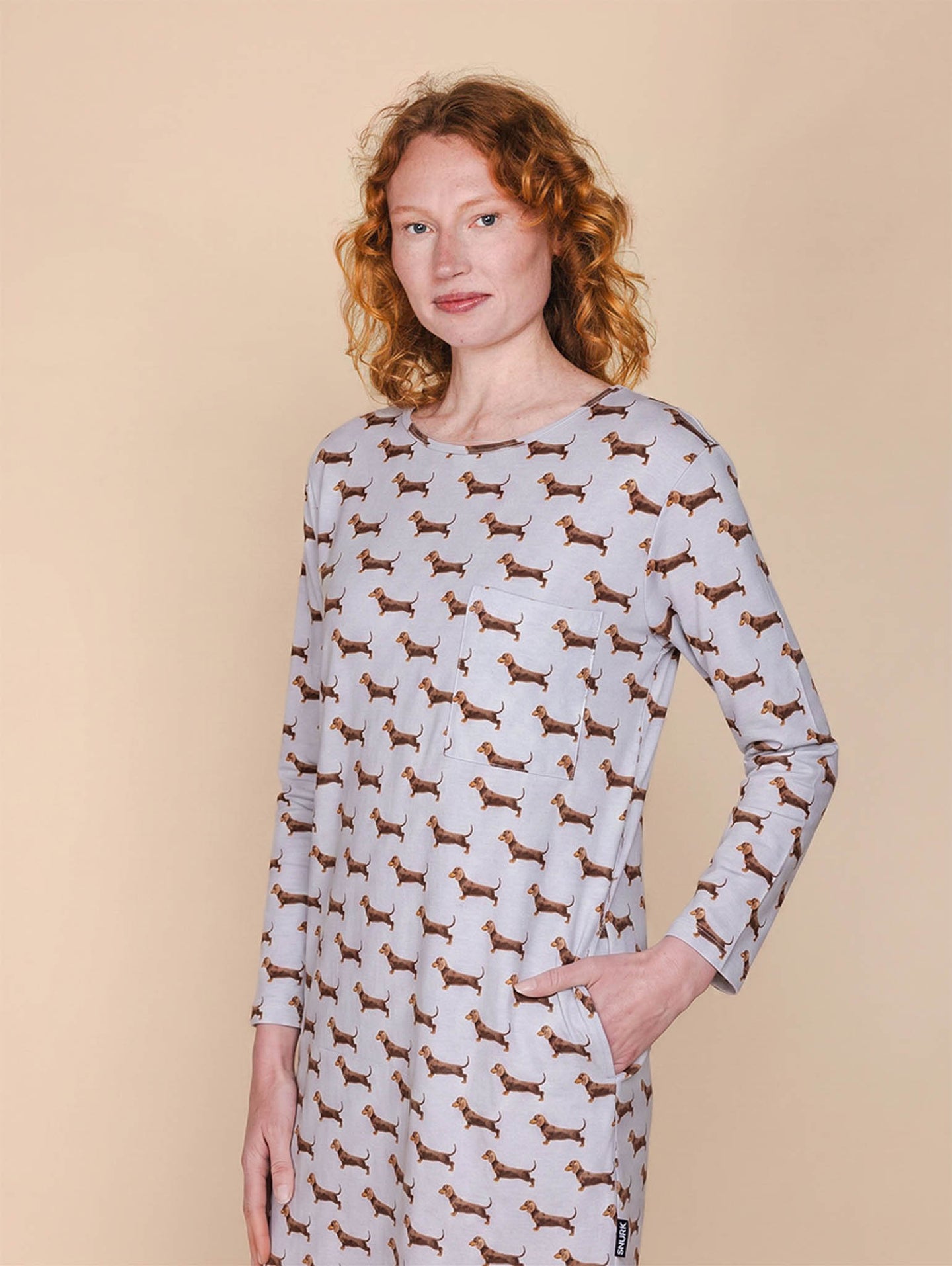 James Grey Long Sleeve Dress Dames