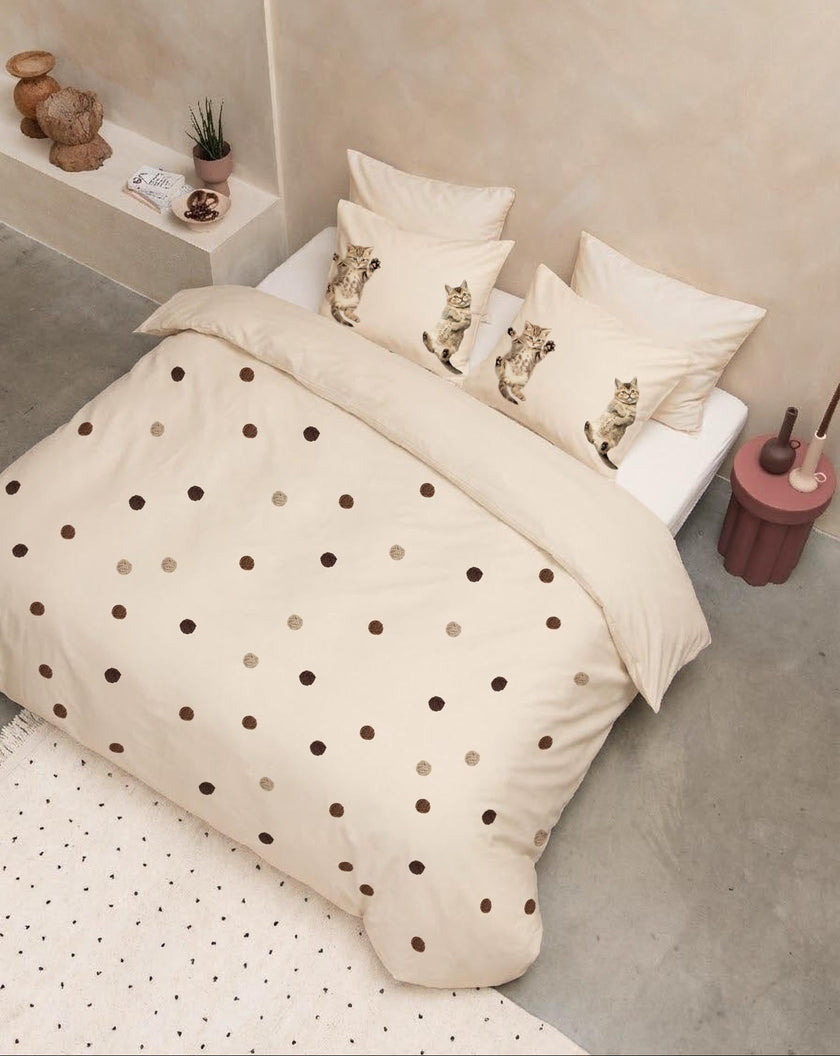 Kitten Friends dekbedovertrek flanel