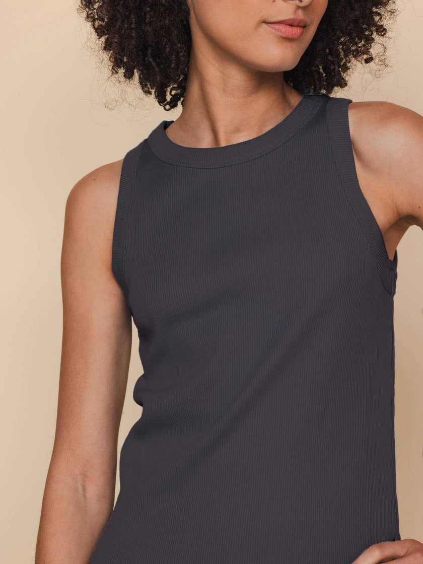 Charcoal Black Tanktop Dames