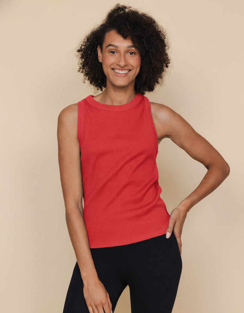 Coral Red Tanktop Dames