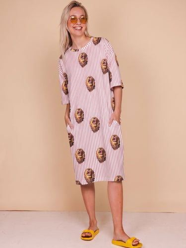 Lion Relaxed Tee Dress Dames