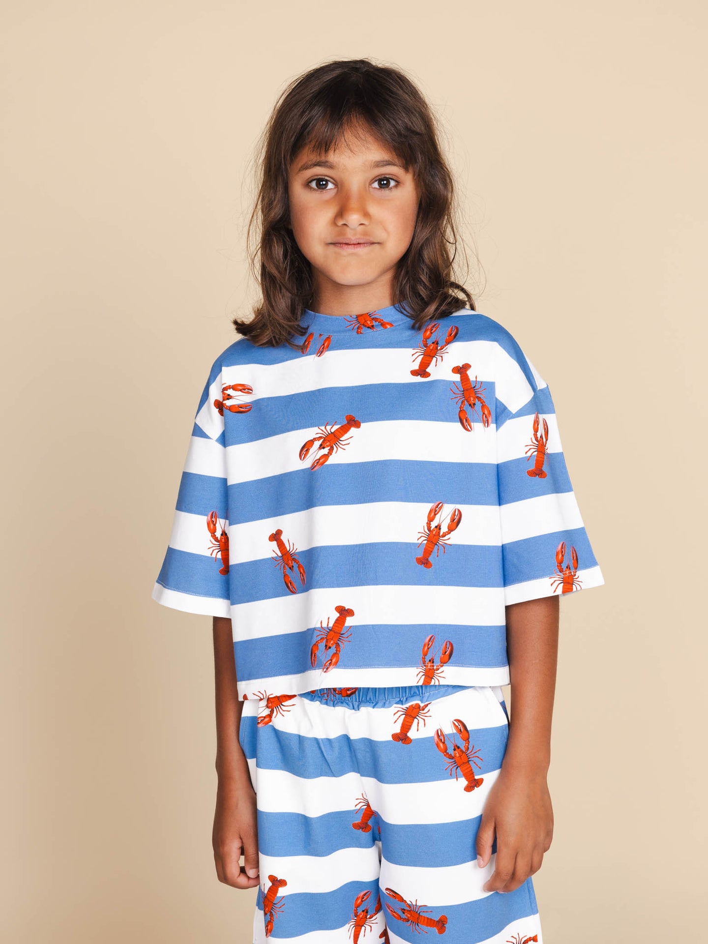 Lobsters Cropped T-shirt en Wijde broek set Kids - SNURK