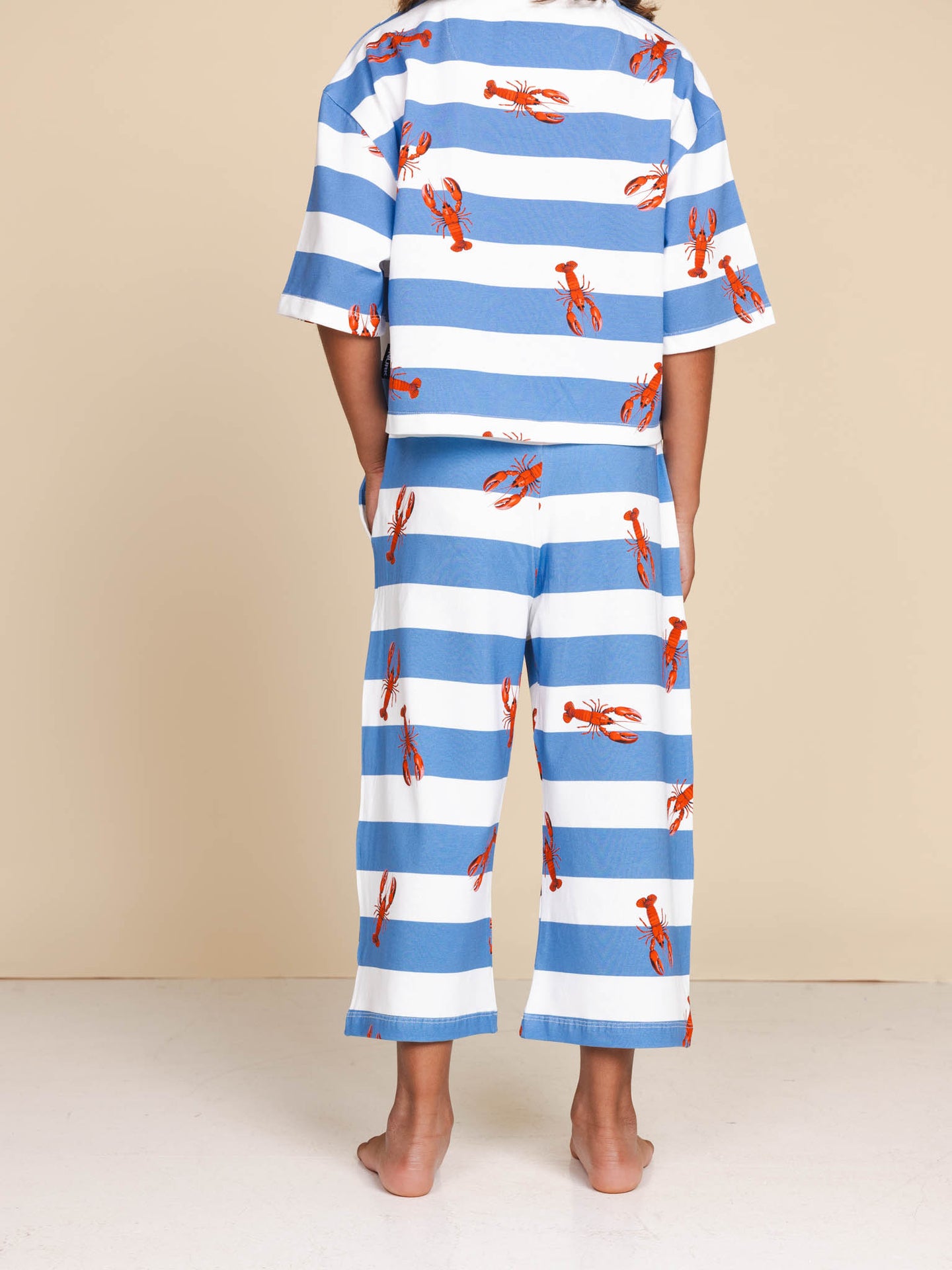Lobsters Cropped T-shirt en Wijde broek set Kids - SNURK