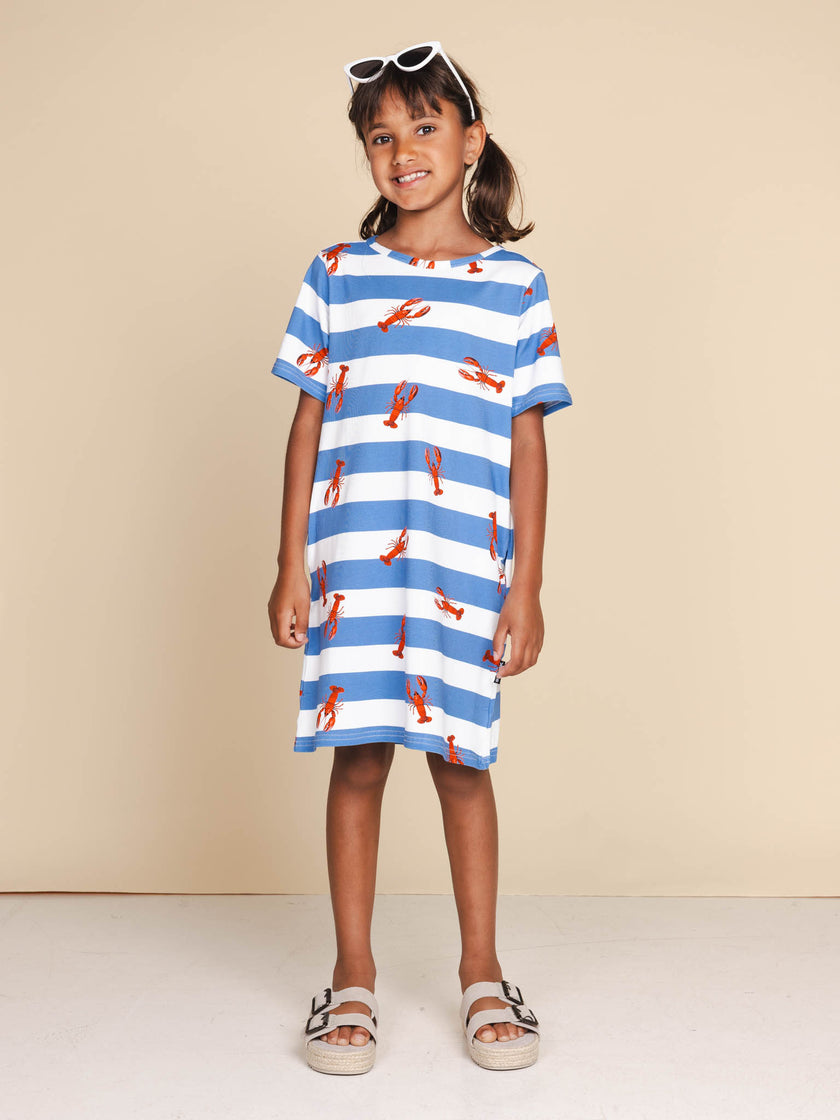 Lobsters T-shirt Dress Kids